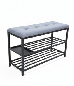 Банкетка металлическая в прихожую. Модель Б-009